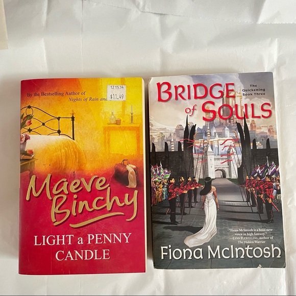 Lot of 2 Novel Book fiction Romance Fantasy Bridge of Souls Light a Penny candle - Picture 1 of 4